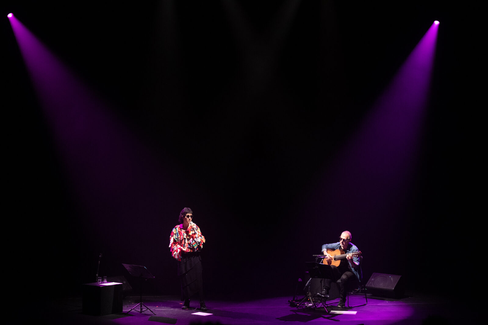 Swami Jr. y Luísa Lacerda en el Sesc Belenzinho