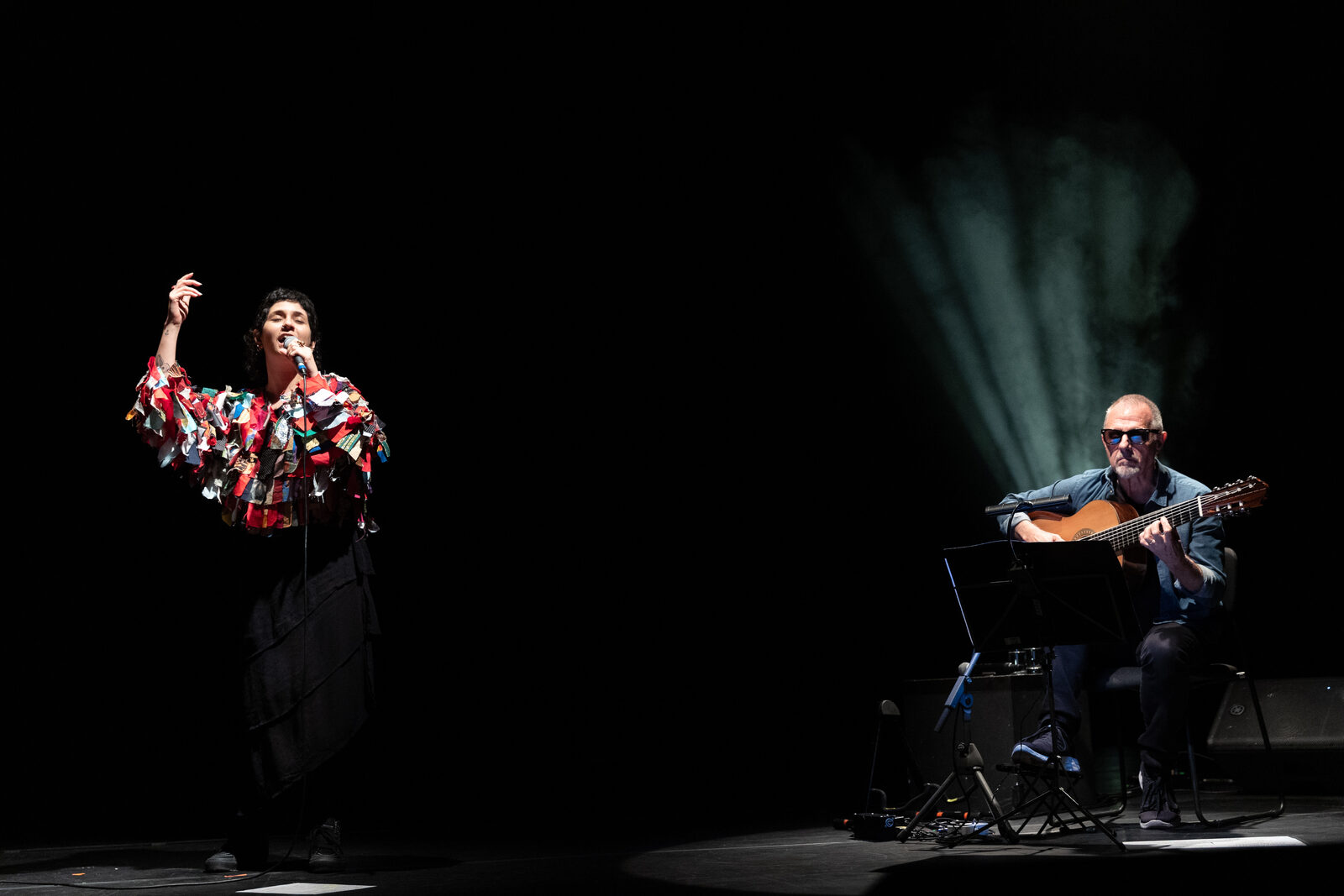 Swami Jr. y Luísa Lacerda en el Sesc Belenzinho