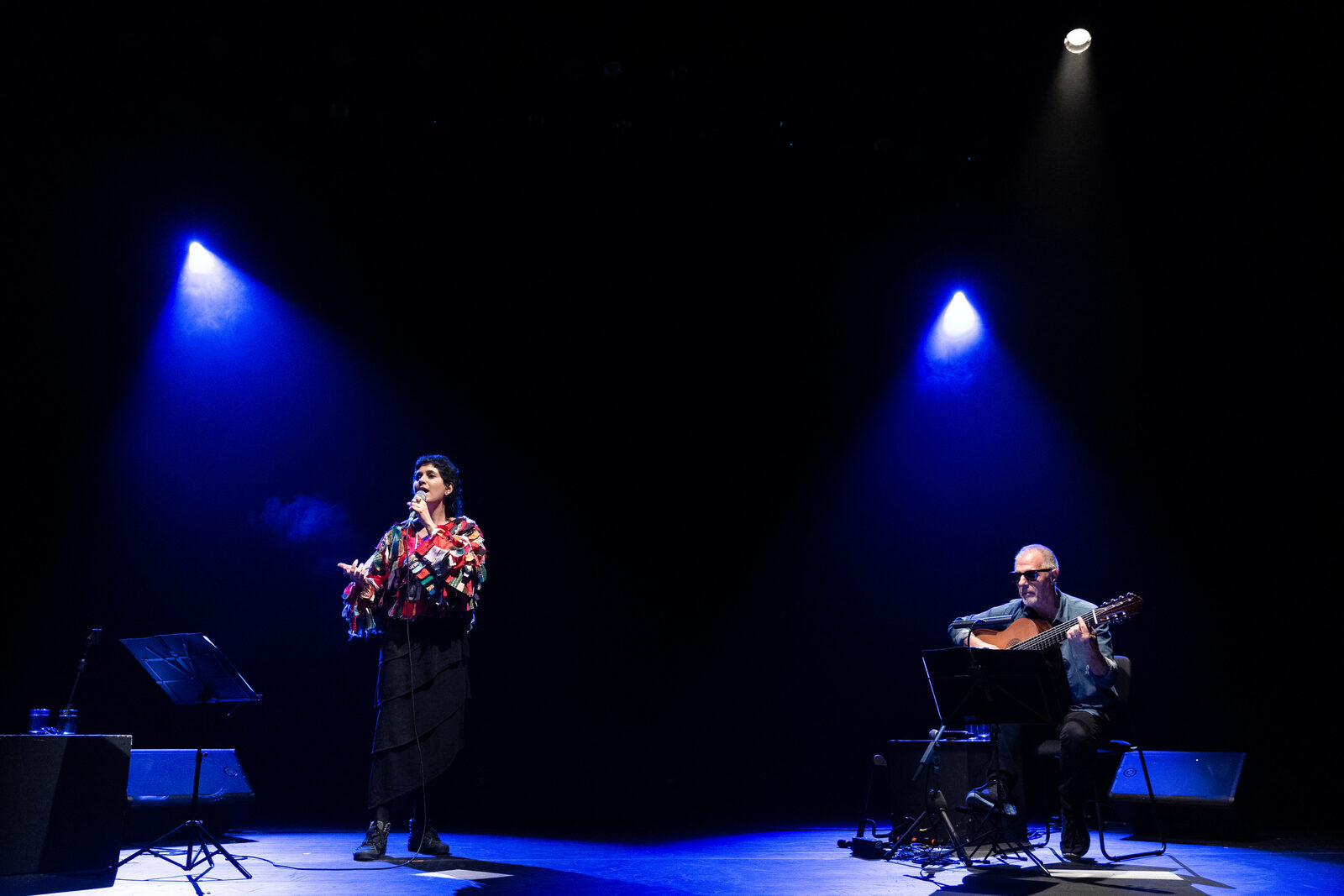 Swami Jr. y Luísa Lacerda en el Sesc Belenzinho